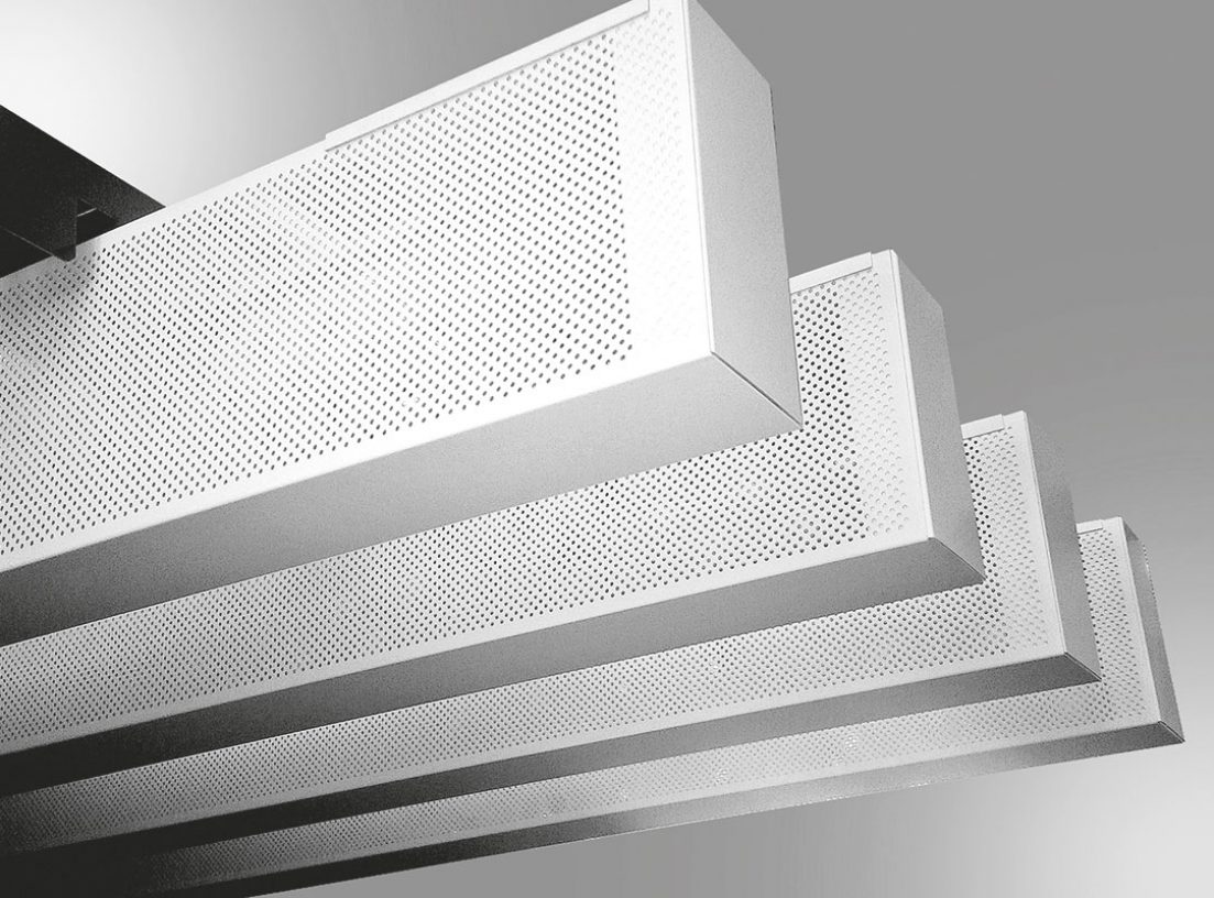 Baffle open ceiling: acoustic baffle 100% Recyclable - CEIR